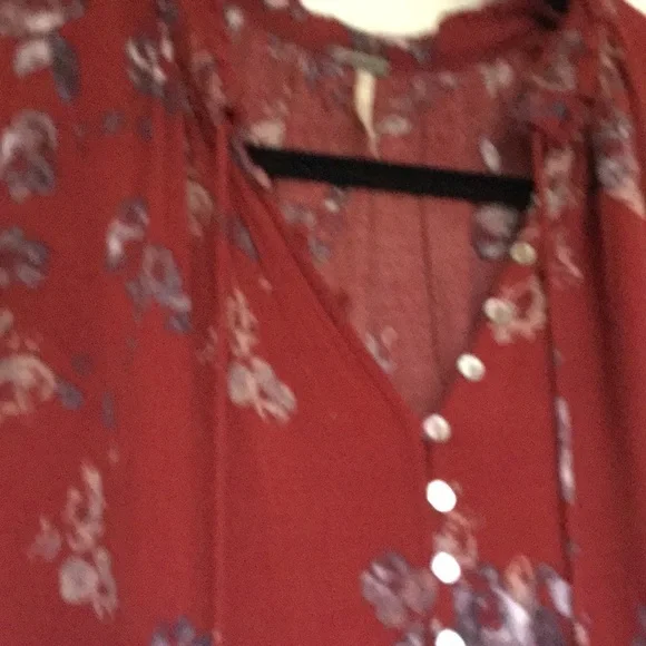 Free people clover tunic top shirt dress xs ruffle 0 2 - Picture 3 of 4